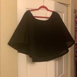 Rue 107 black flare mini skirt